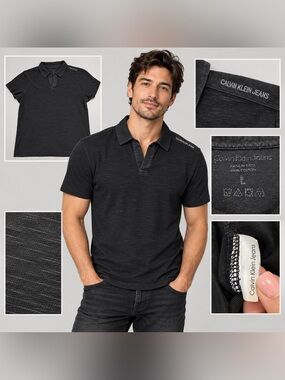 Calvin Klein Jeans Black Men’s Polo Shirt